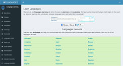 Desktop Screenshot of mylanguages.org